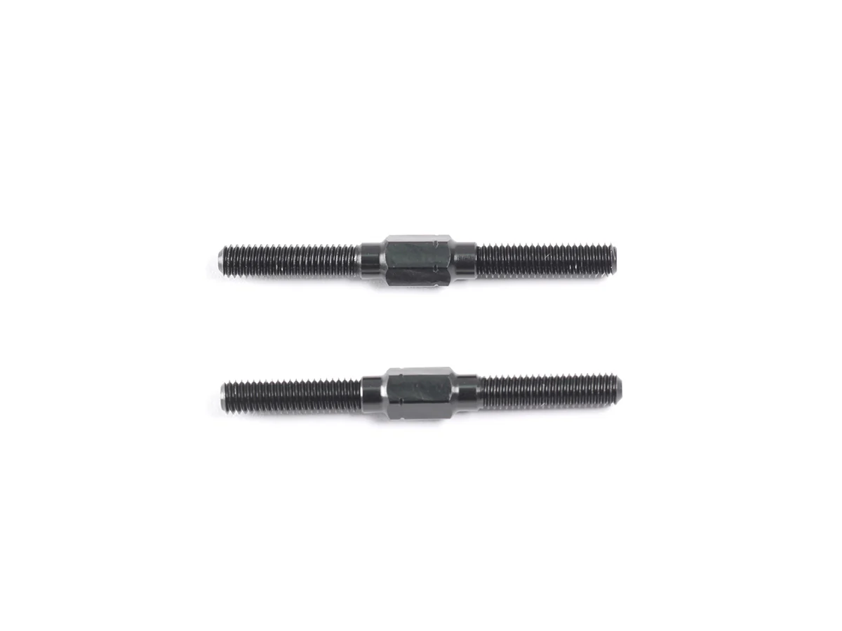 F019 - ALU TURNBUCKLE M3x33mm (Black/2pcs)